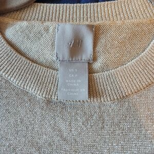 H&M gold sweater size small